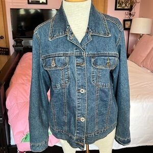 Light Fleur-de-lis Jean Jacket L